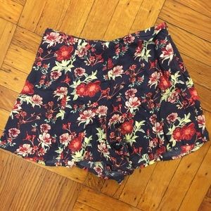 Floral Fabric Shorts
